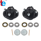 Set of 4 Trailer Hub Kits with Bearings for 2000 lbs Spindle (4")