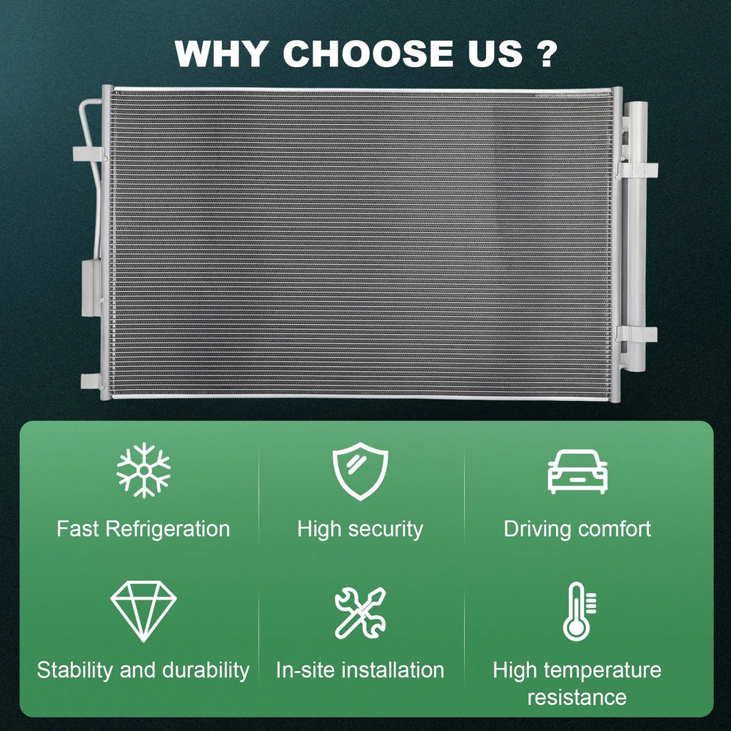 AC Condenser for Hyundai Santa Fe (2013–2019)