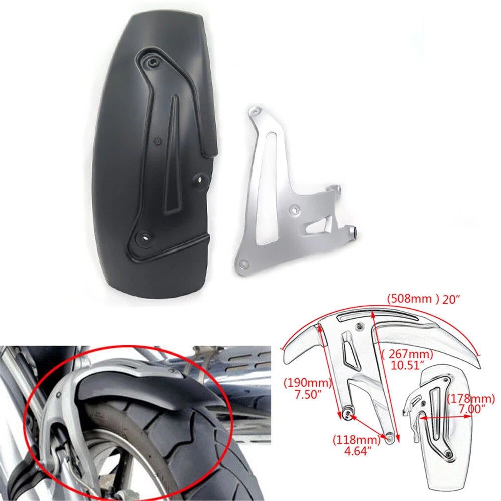 Chrome Rear Fender Mudguard for BMW R1200GS LC/Adventure (2013–2016)