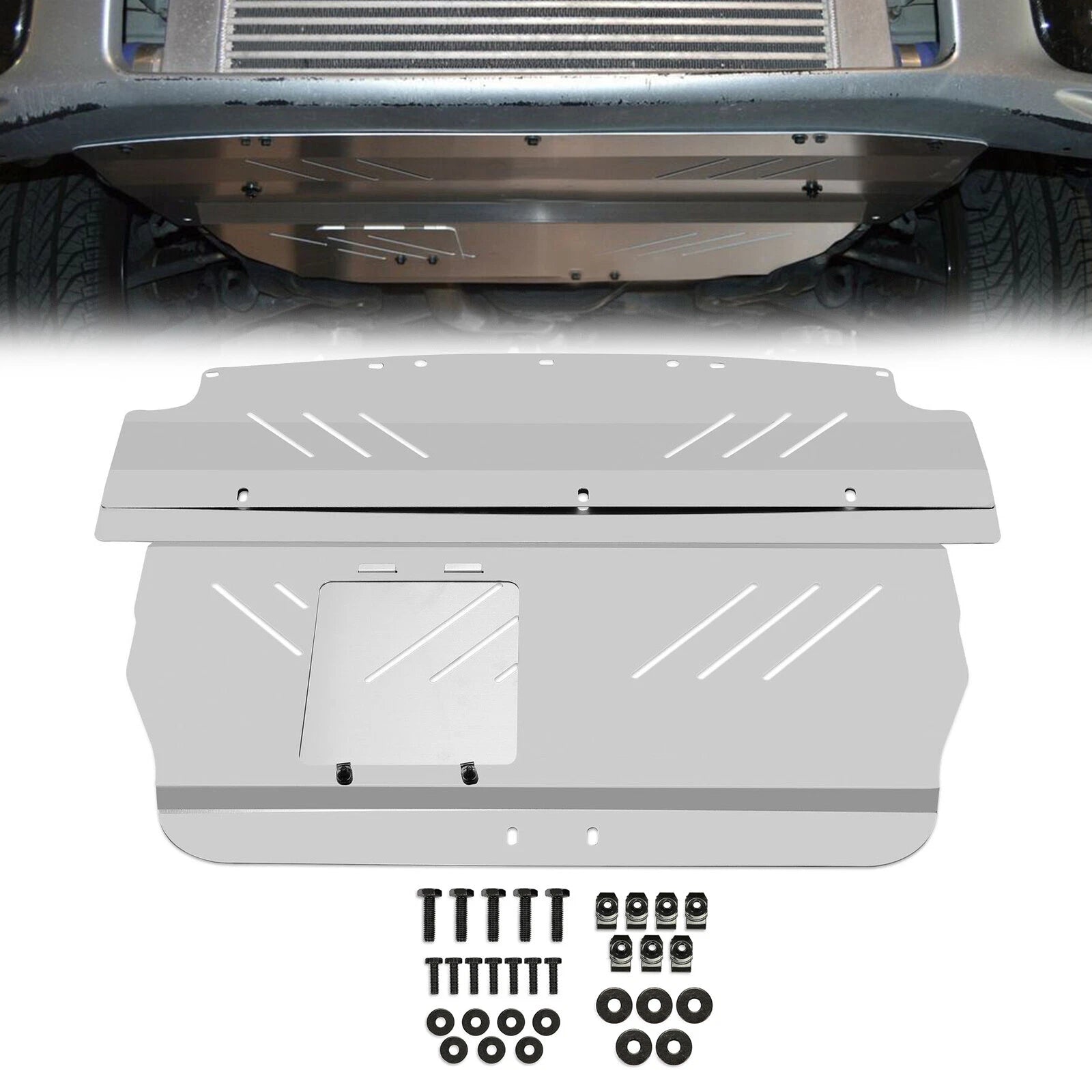 Aluminum Engine Splash Shield for Subaru WRX STI (2004–2007)