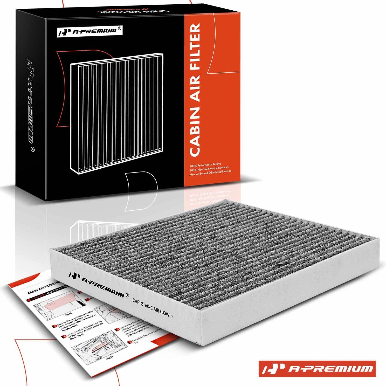 Activated Carbon Cabin Air Filter for Hyundai Kona Veloster Kia Seltos (2018–2023)