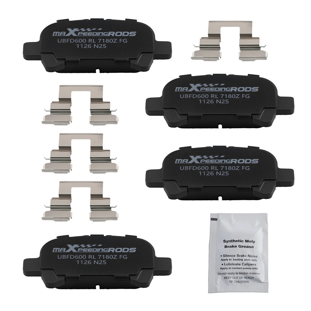 Set of 4 Rear Ceramic Brake Pads for Toyota Avalon/Solara (2000–2008) D828