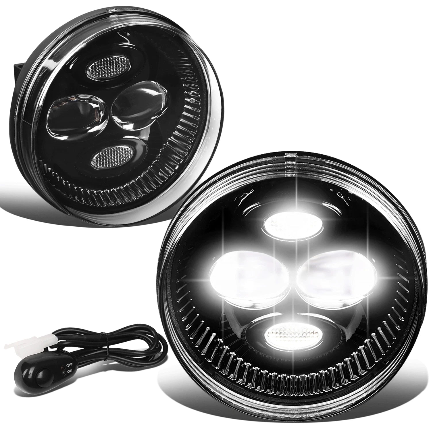 LED Projector Fog Lights for GMC Sierra 1500 2500HD 3500HD (2007–2014)