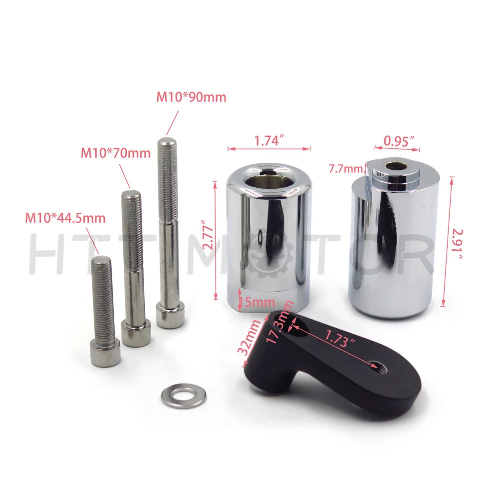 Aluminum Frame Slider Crash Protector for Suzuki GSXR 1000 (2001–2002) Chrome
