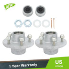 2X Pre-Assembled Galvanized Trailer Hub Kit for 3 (5 on 4.5)