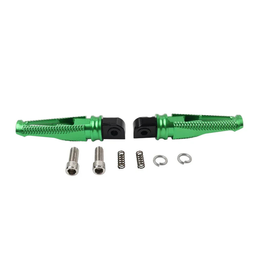 Green Foot Pegs Rear Passenger Footrests for Yamaha YZF R1 R6