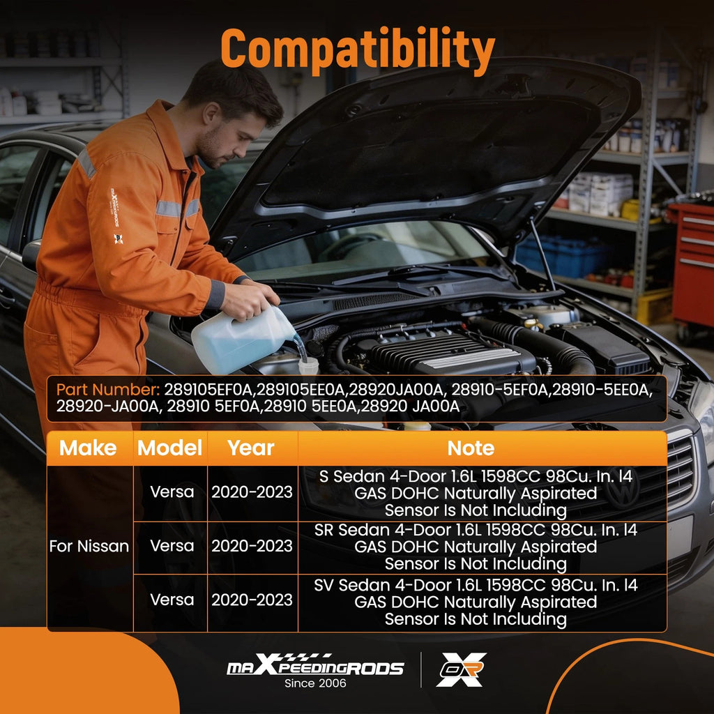 Front Washer Fluid Assembly Tank for Nissan Versa (2020–2023) 289105EE0A