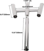 3 Tube Fishing Rod Holder for Boat (Stainless Steel)