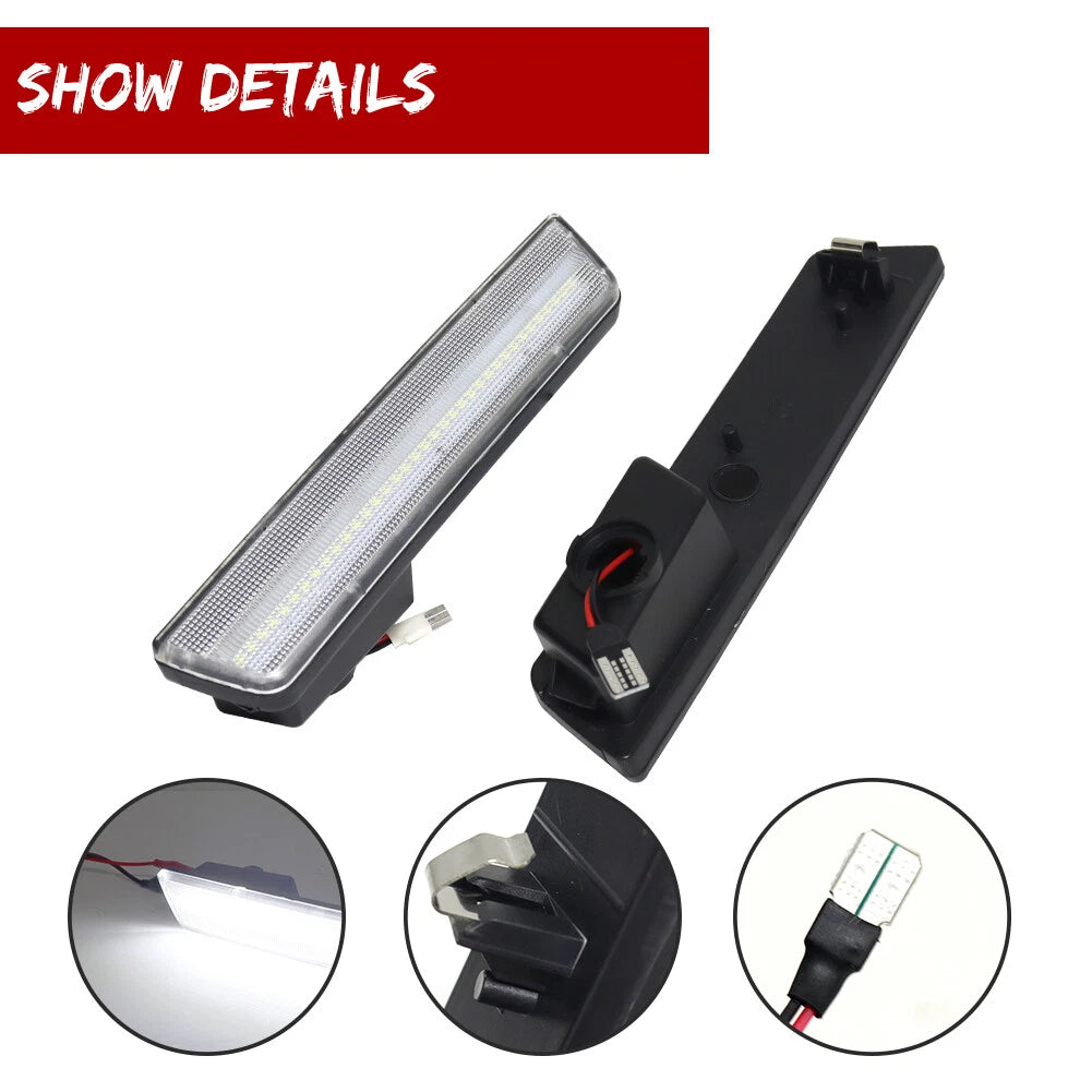Clear Lens LED Side Marker Lights for Dodge Challenger Charger