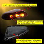 Smoked LED Mirror Turn Signal Lights for Dodge Ram 1500 2009–2014 & 2500 2010–2014