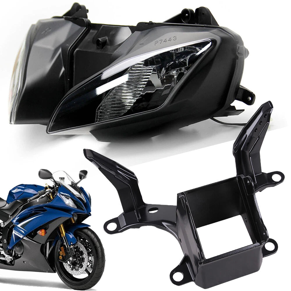 Front Headlight Upper Fairing Stay Bracket Kit for Yamaha YZF R6 (2008–2016)
