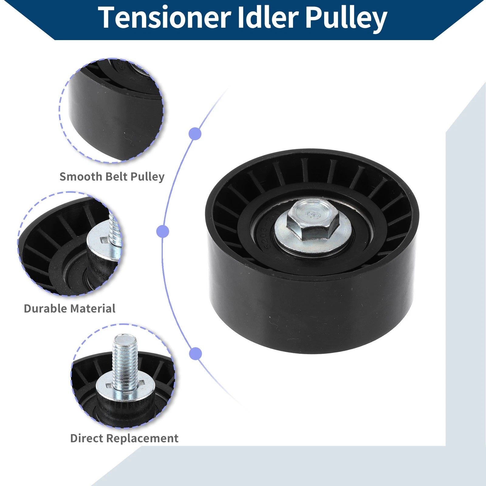 Drive Belt Idler Pulley for Pontiac Wave, Chevrolet (2005–2008) No.96350526