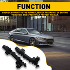 Set of 2 Front Bumper Retainer Support Brackets for Honda Accord (2018â2019)