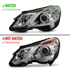 Halogen Headlight Pair for Mercedes-Benz W212 E350 (2010–2013)