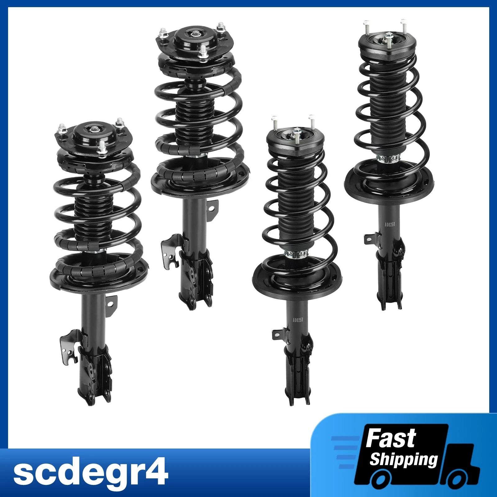 Set of 4 Shock Struts Assembly for Toyota Camry (2007–2011)