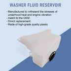 Windshield Washer Reservoir with Pump for Peterbilt Kenworth HD (2006-2016)