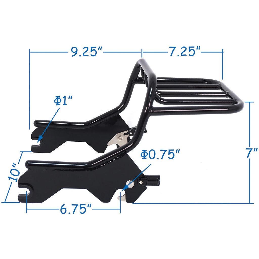 2-Up Luggage Rack for Harley-Davidson FLDE FLHC FLHCS FLSL FXBB (2018–2023)