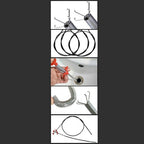 Flexible Drain Snake with Grabber Tool for Clog Removal (0-6-1-6-2-0)