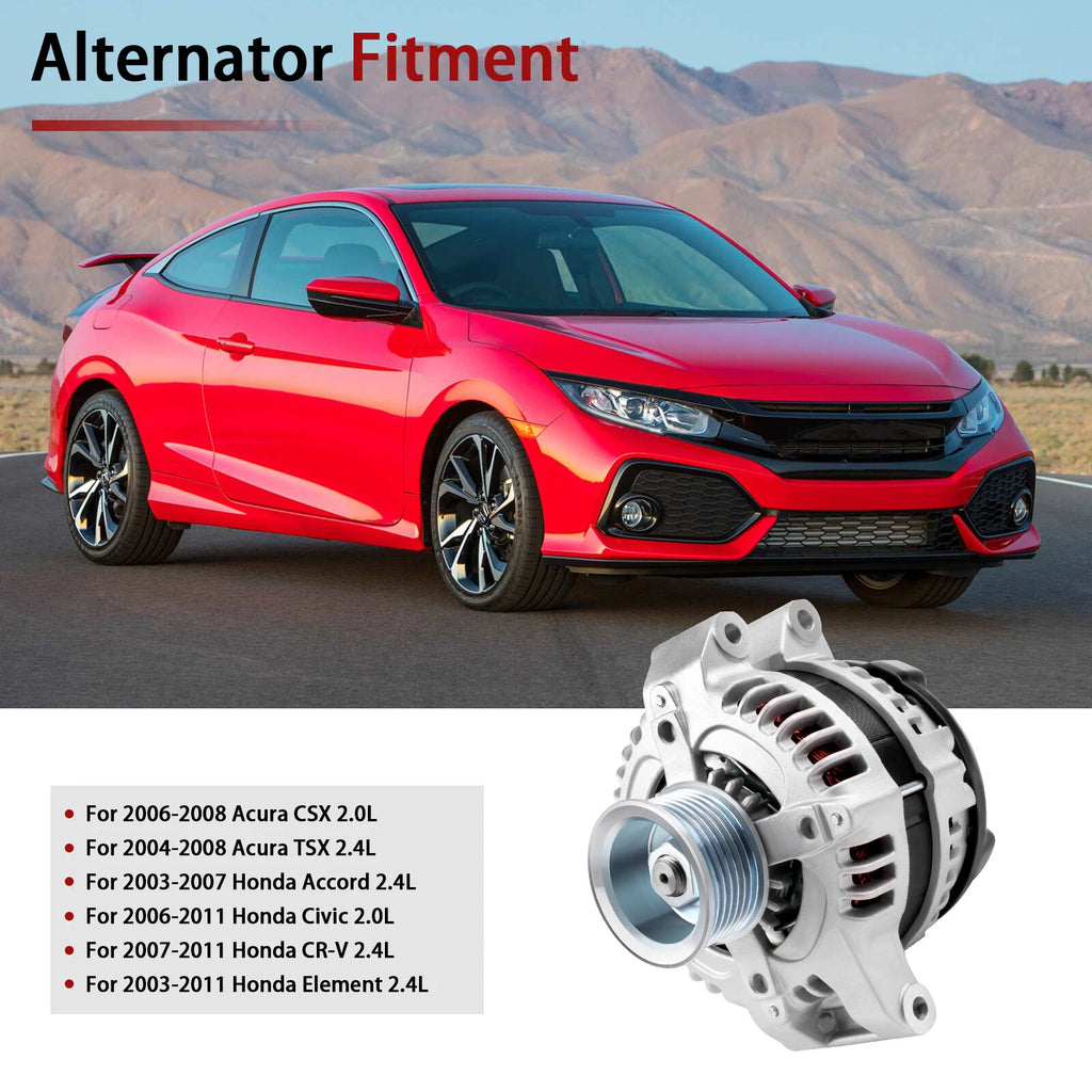 Alternator for Acura TSX CSX Honda Accord (2003–2008)