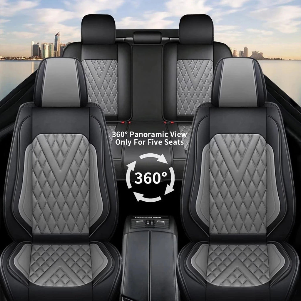 Set of 5 Waterproof Faux Leather Seat Covers for Toyota RAV4 (2013–2026)