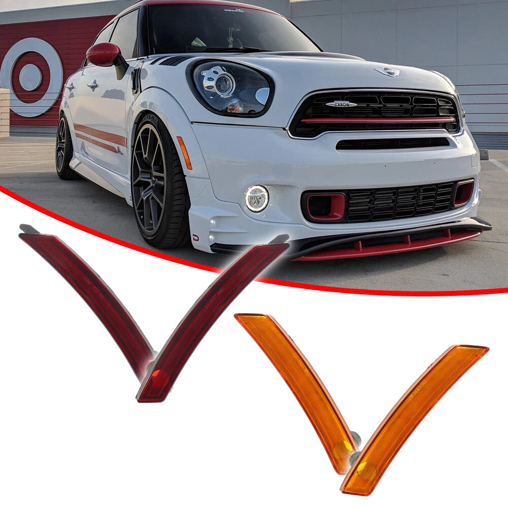 Set of 2 Front & Rear Side Marker Lens Lights for MINI Cooper (2007–2016)