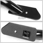 Set of 2 Black Mild Steel Truck Rail Bars for Silverado/Sierra 1500-3500 (2014–2017)