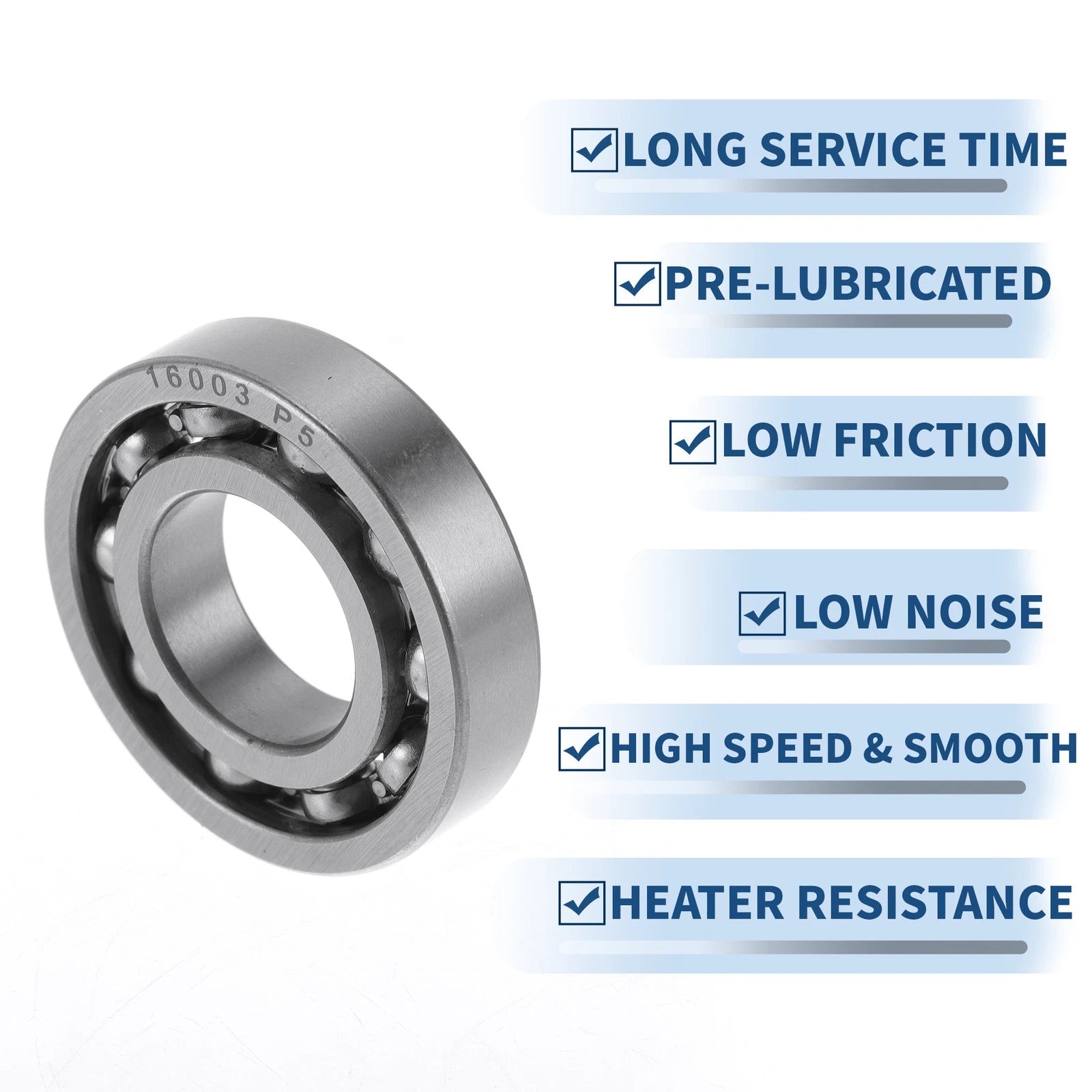 Deep Groove Ball Bearing P5 for Scooter Skateboard Wheel (17x35x8mm)