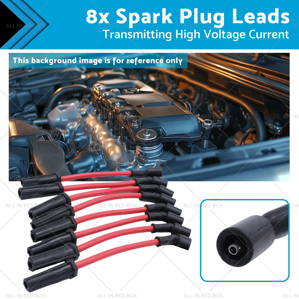 10.5mm Spark Plug Leads for Holden Chev V8 LS1 (VT VX)