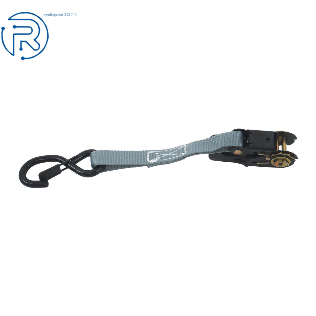 Set of 4 Heavy Duty 1" × 15' Ratchet Tie Down Straps with S Hook