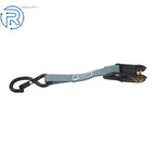 Set of 4 Heavy Duty 1" × 15' Ratchet Tie Down Straps with S Hook