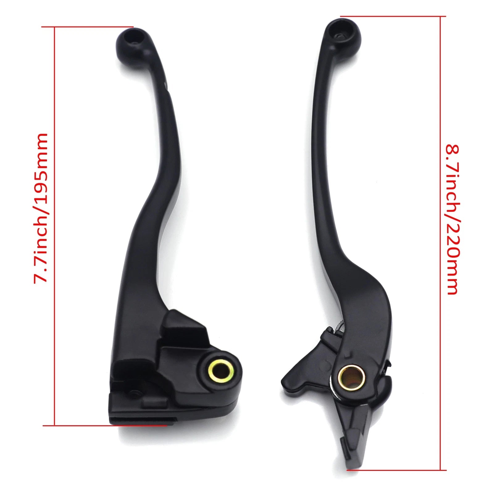 CNC Black Brake Clutch Levers for Kawasaki Ninja 650 Z650 Z900 (2017–2023)