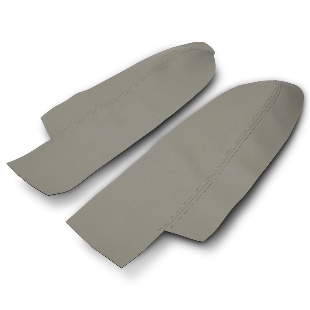 Set of 2 Front Door Armrest Covers for Honda CR-V (2007–2012) Microfiber Leather Grey