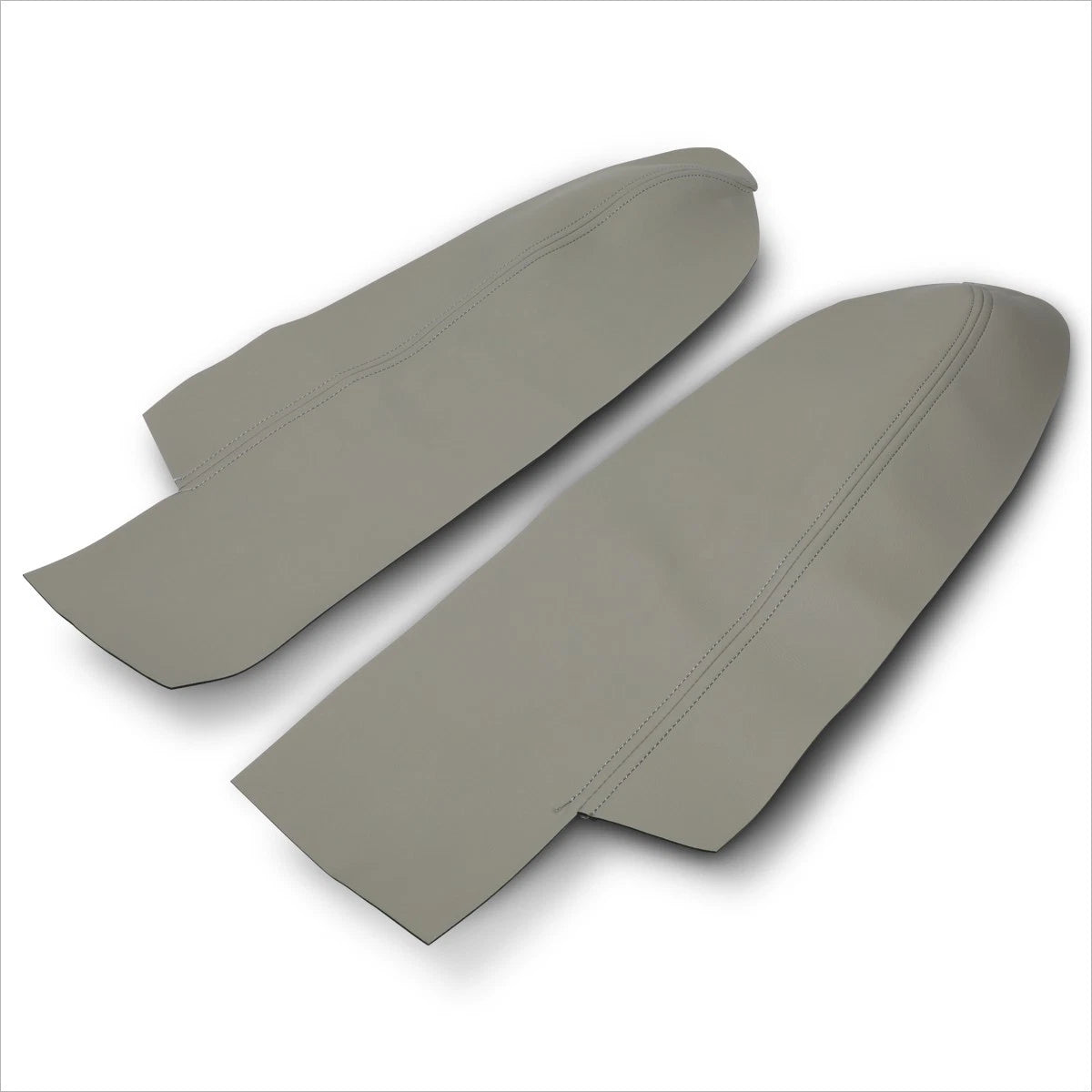 Set of 2 Front Door Armrest Covers for Honda CR-V (2007–2012) Microfiber Leather Grey