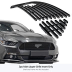 Stainless Black Billet Grille for Ford Mustang V8 GT (2015-2017)