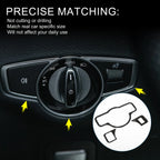 Headlight Switch Cover Sticker for Mercedes-Benz A B C E G Class CLA (Type-C)