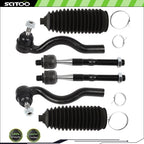 Set of 6 Front Tie Rod Ends for Dodge Durango, Jeep Grand Cherokee (2011–2015)
