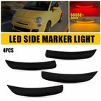 4X Side Marker Parking Lights for Fiat 500 (2012–2019) GQ Gucci Pop