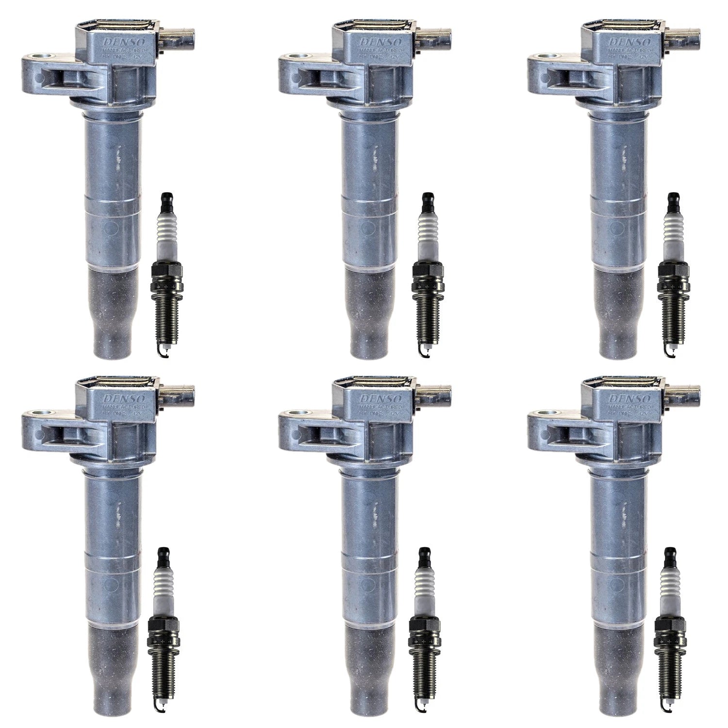 Denso 6 Ignition Coils & 6 Iridium Spark Plugs for Genesis K900 (2015–2016)