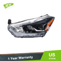 Left Side Black LED & Halogen Headlight for Nissan Kicks (2018–2020)