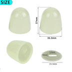 Toilet Bolt Cover Set of 4 Glow in Dark PP Plastic for Bathroom