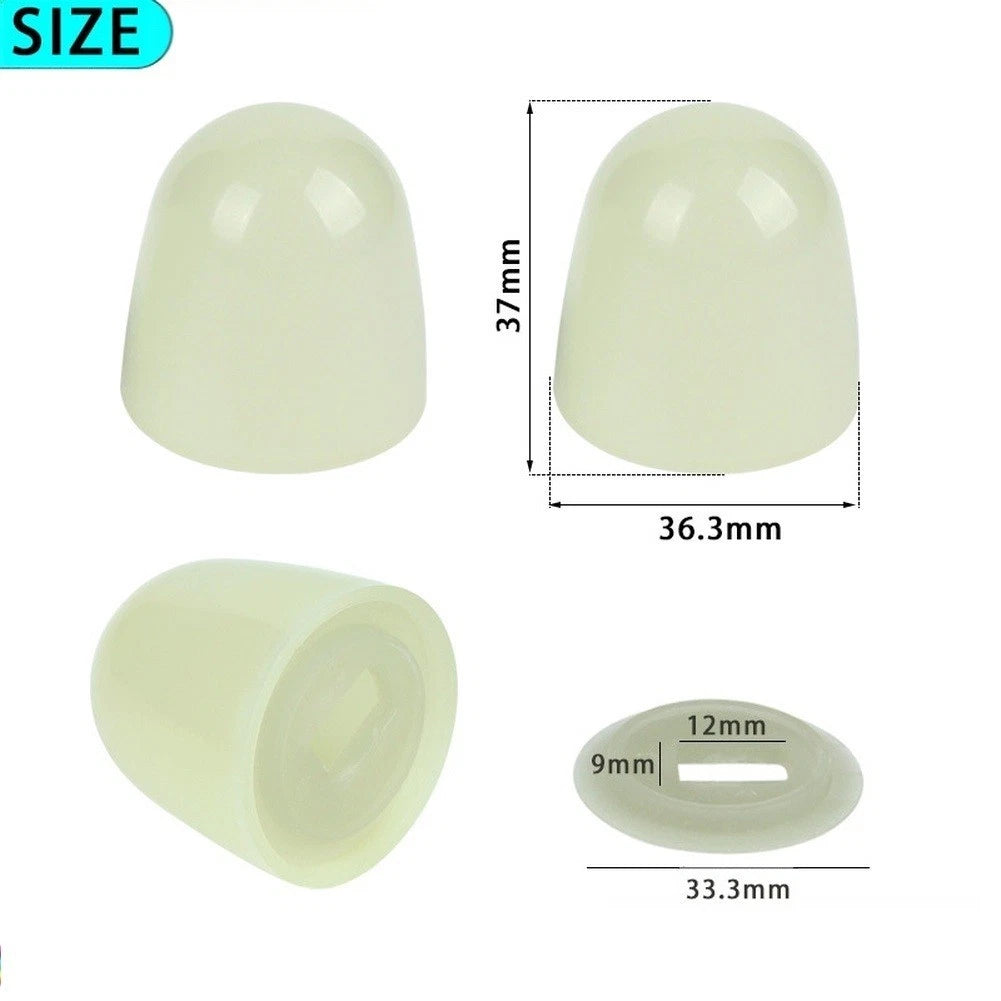 Toilet Bolt Cover Set of 4 Glow in Dark PP Plastic for Bathroom