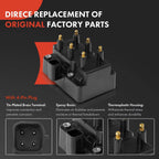 Ignition Coil & 6 Iridium Spark Plugs & 6 Wires for Dodge