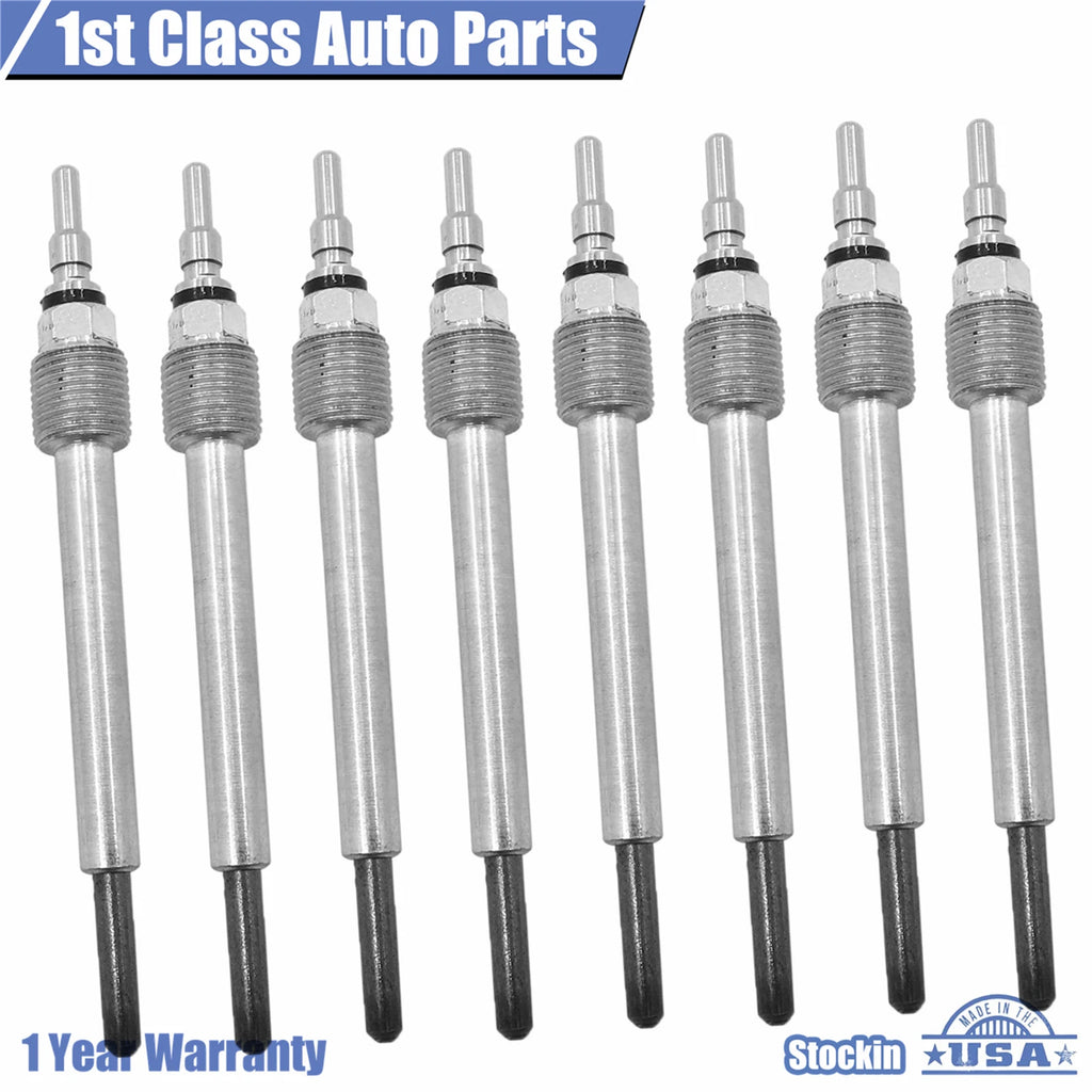 Set of 8 Diesel Glow Plugs for Ford Pickup Van Excursion (2004–2010)