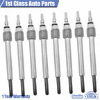 Set of 8 Diesel Glow Plugs for Ford Pickup Van Excursion (2004–2010)
