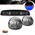 3Pcs Cab Roof Running Light Black Housing Blue LED for Silverado/Sierra (2002–2007)