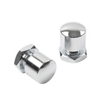 2X Solo Seat Vintage Nuts Screw for Harley Touring Road Glide Street Glide (2014–2023) Chrome