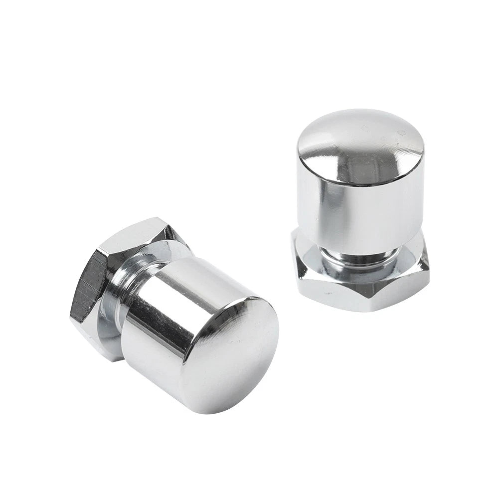 2X Solo Seat Vintage Nuts Screw for Harley Touring Road Glide Street Glide (2014–2023) Chrome