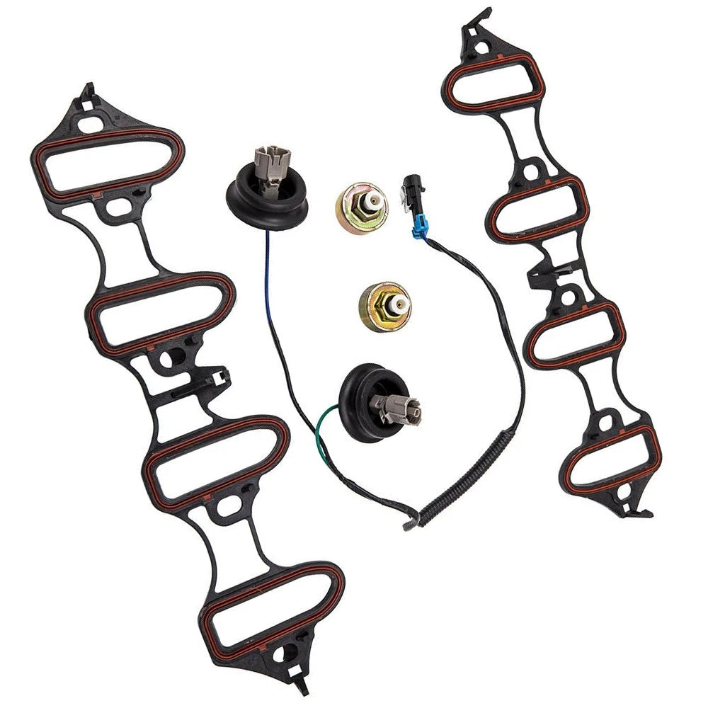 Knock Sensor Harness & Intake Manifold Gasket Kit for GM 4.8L 5.3L 6.0L (2000–2023)