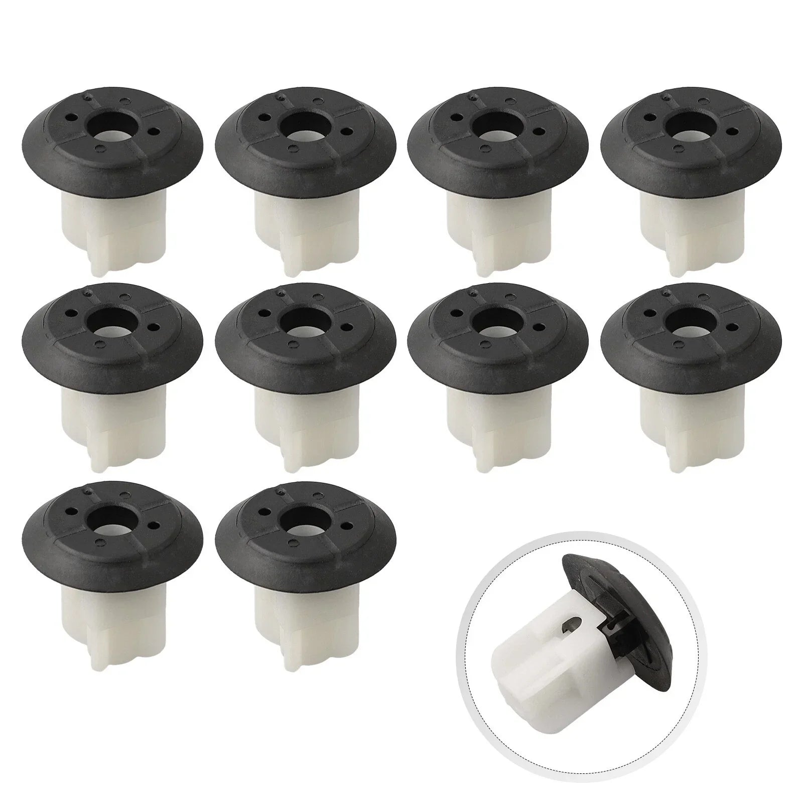Plastic Auto Fastener Clip Pack of 10 for Cars