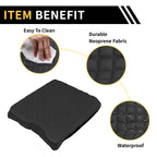 Center Console Cover for Ford F-150 (2015–2020) Microfiber Leather Black